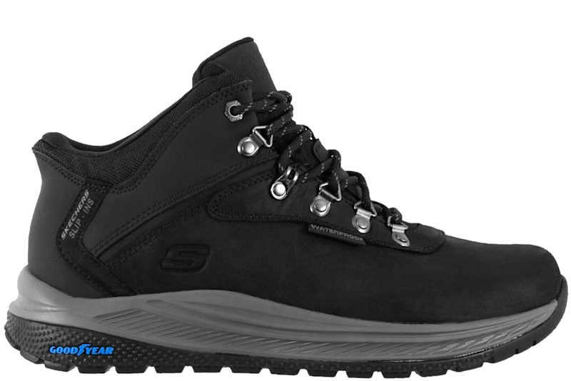 SKECHERS MEROE PIKEMAN SLIP INS BLACK VINTERSTØVLE