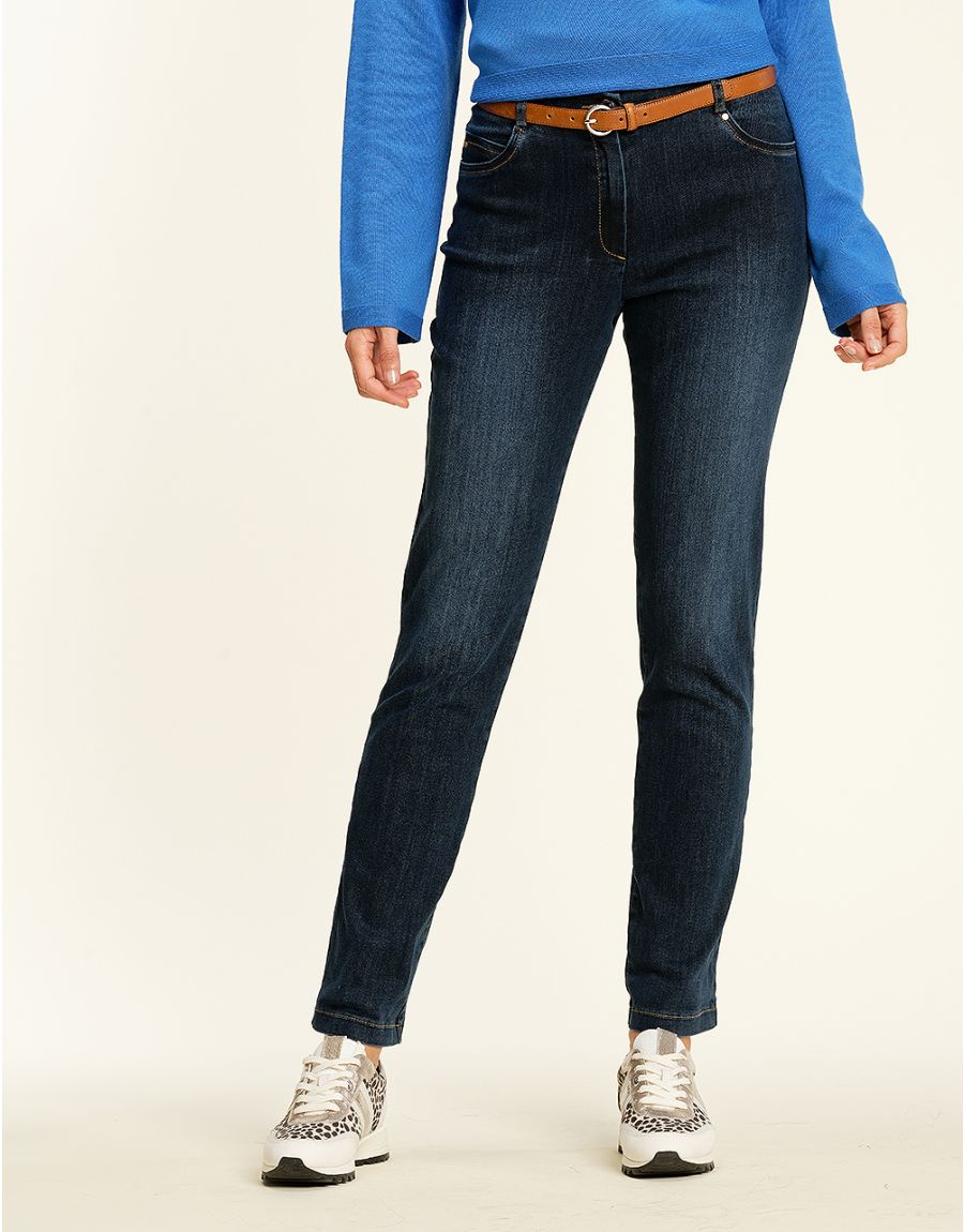 Jean 7/8 bleu stretch