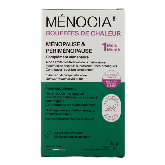 Menocia Bouffées de Chaleur - Ménopause et Périménopause
