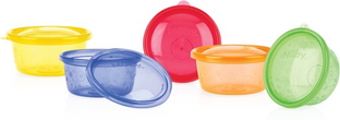 Nuby Bakje Met Deksel 6ST
