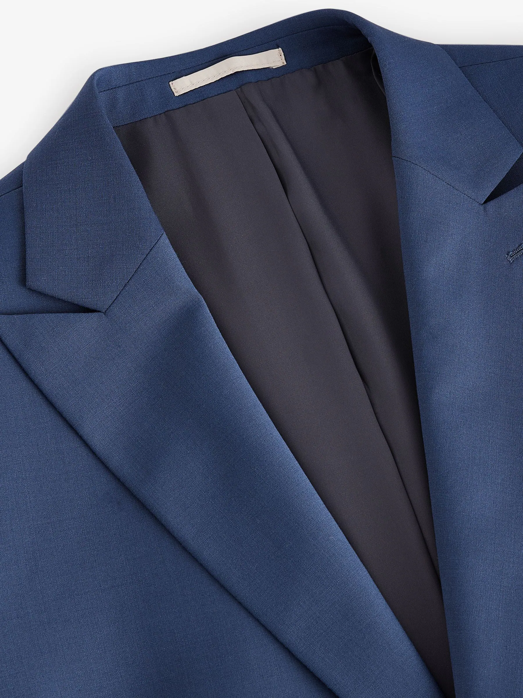 Blauw - Slim fit Jack van wol Blend Motionflex Pak