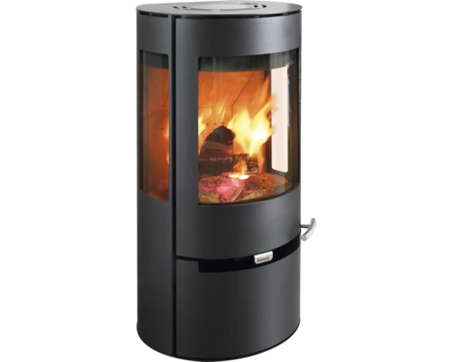 Aduro 9 Air stalen houtkachel, zwart, met lade, 6 kW