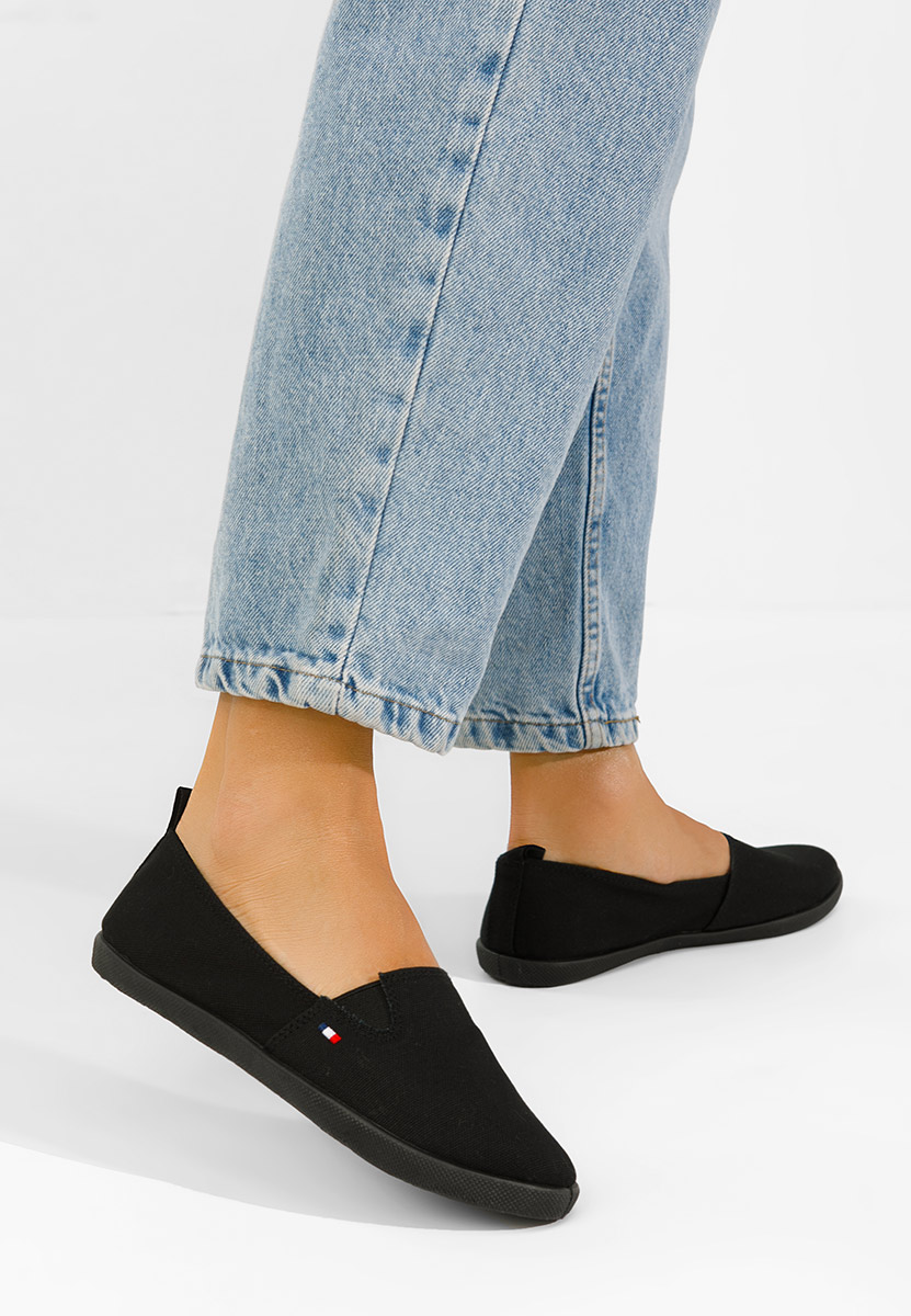 Espadrilles femme noires Jeanyne V3