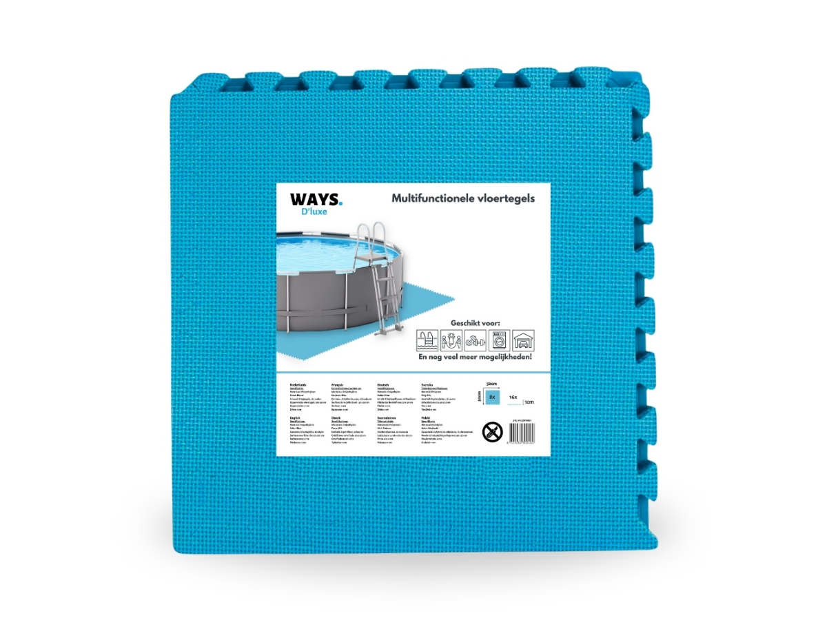 Ways d’luxe 50 x 50 cm vloertegels - Set van 8