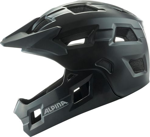 RUPI Vollvisierhelm für Kinder  black matt  onesize (50-55cm)