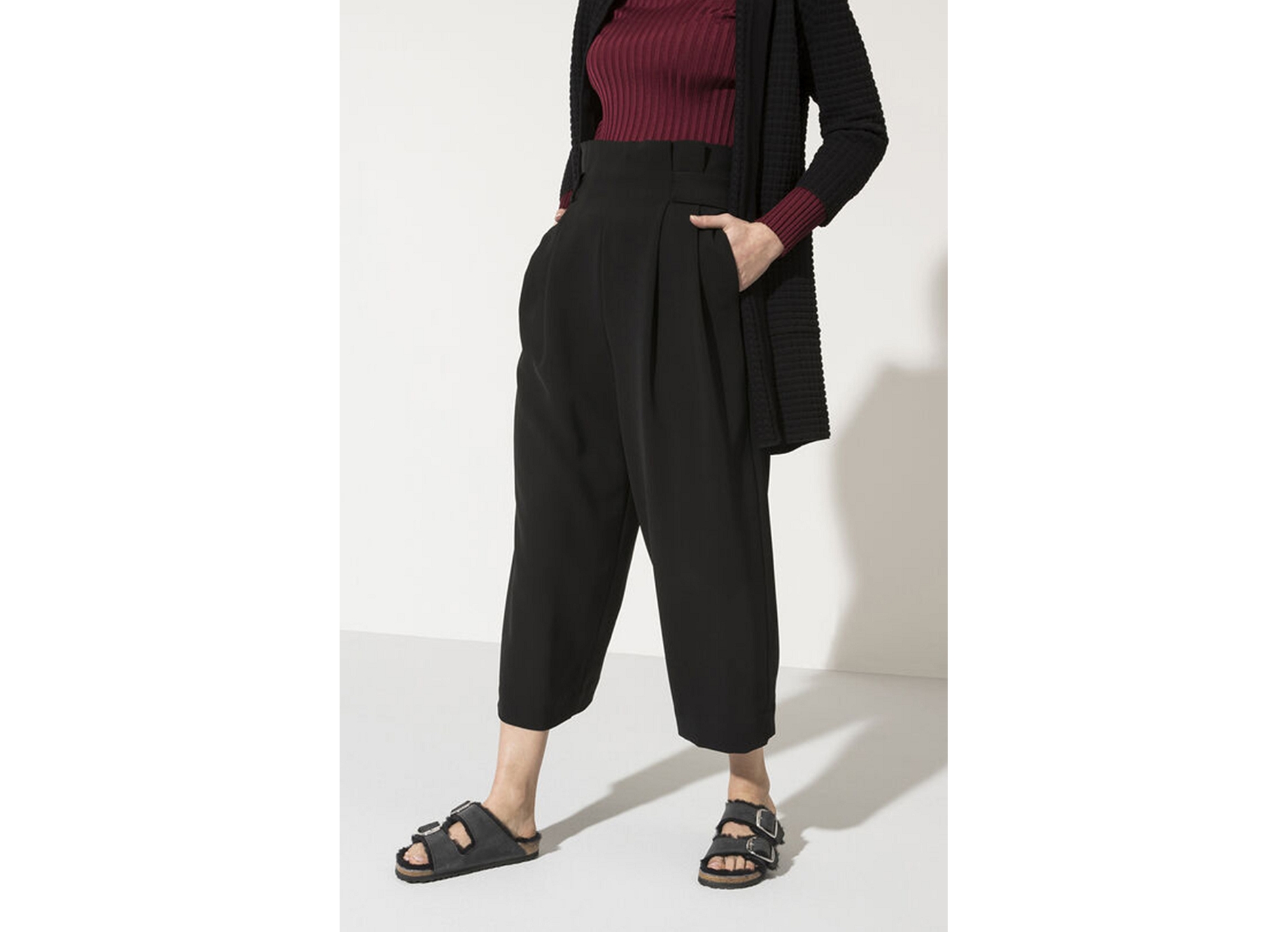 Arizona big buckle shearling noir