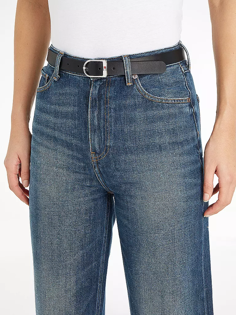 TOMMY HILFIGER Ledergürtel schwarz