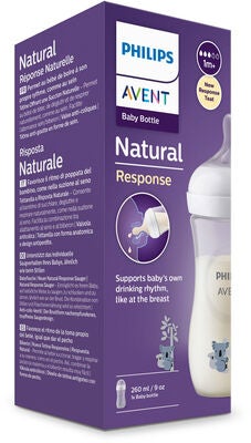 Philips Avent Natural Response Tåteflaske 260 ml, Koala Deco