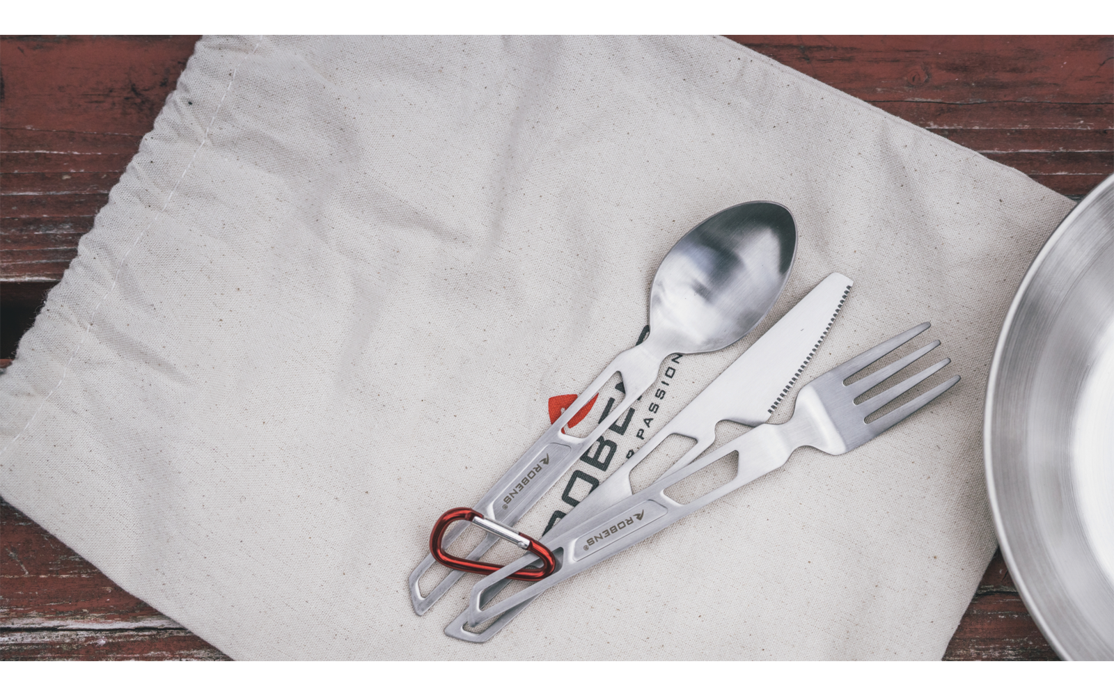 Robens Sierra Steel Meal Set Geschirr-Set 10 teilig mit Tellern / Bechern / Besteck