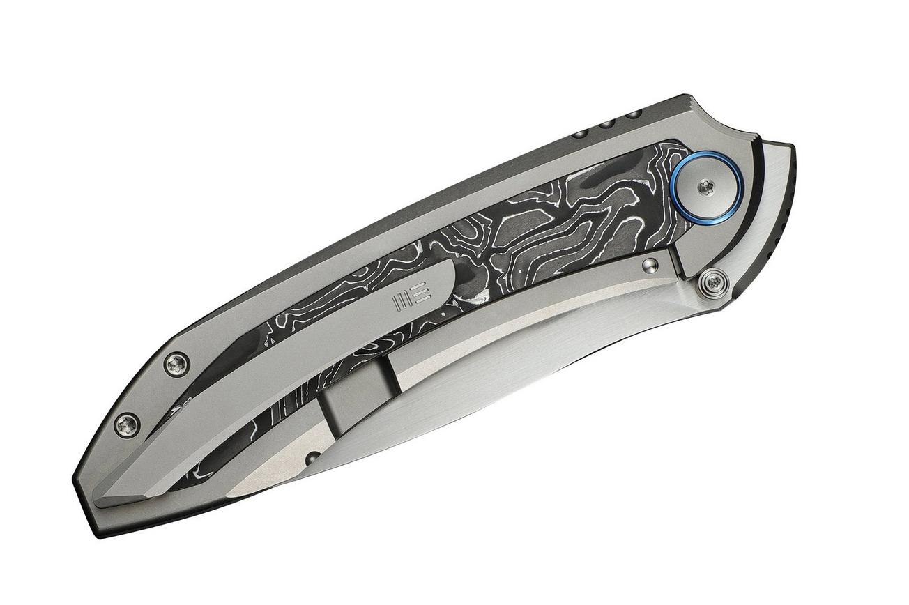 WE Knife Winsome WE23092-2 Satin, Gray Titanium Aluminum Foil Carbon Inlay, zakmes