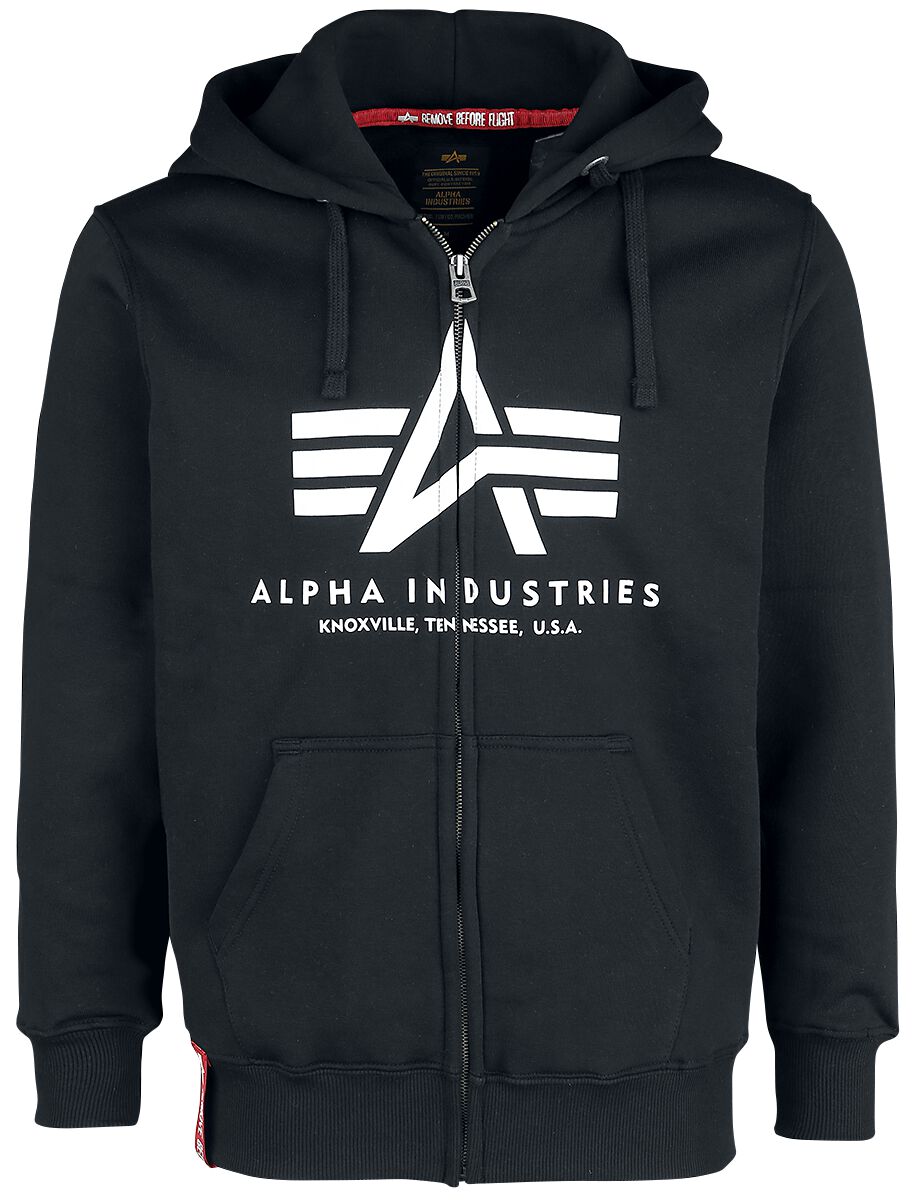 Sweat à Capuche Zippé Basic | Alpha Industries Sweat-shirt zippé à capuche