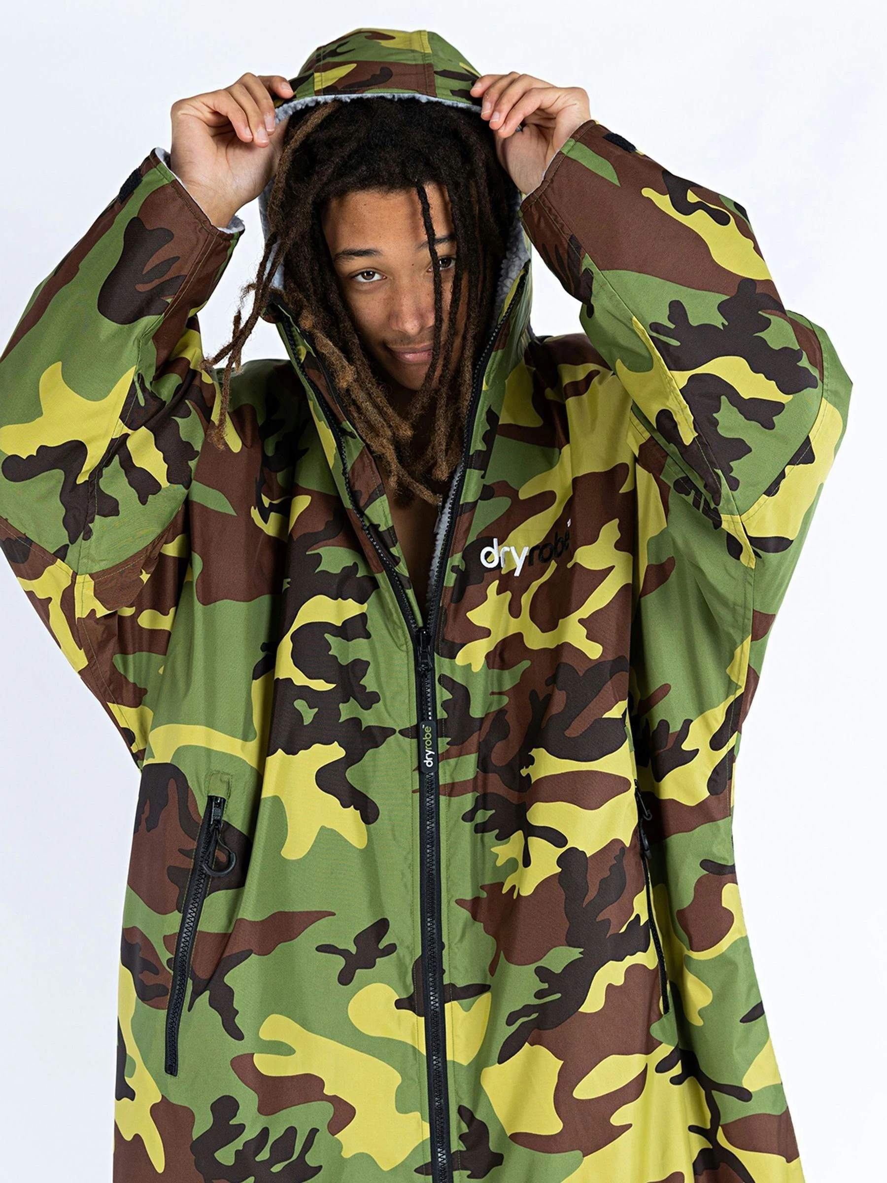 Groen/grijs - dryrobe Advance Adult Long Sleeve Changing Coats