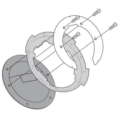 Anneau de réservoir Givi Tanklock pour sacoches de réservoir