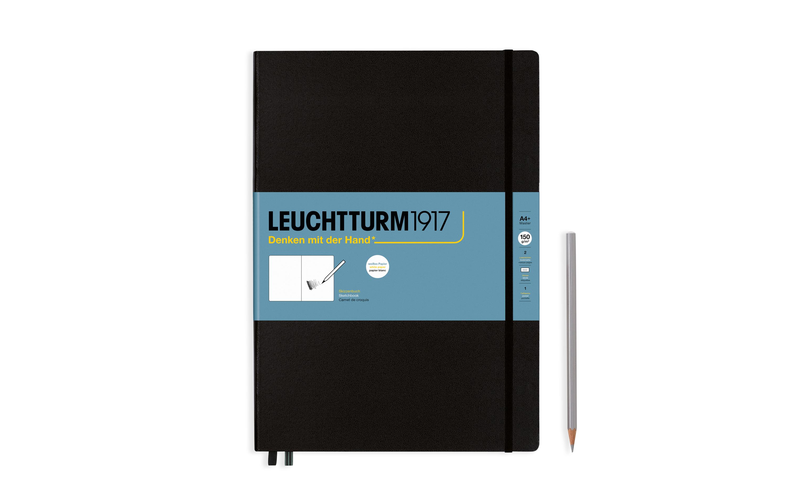 Malbuch Master A4 +, SchwarzSkizzenbuch ideal um Zeichnungsideen festzuhalten