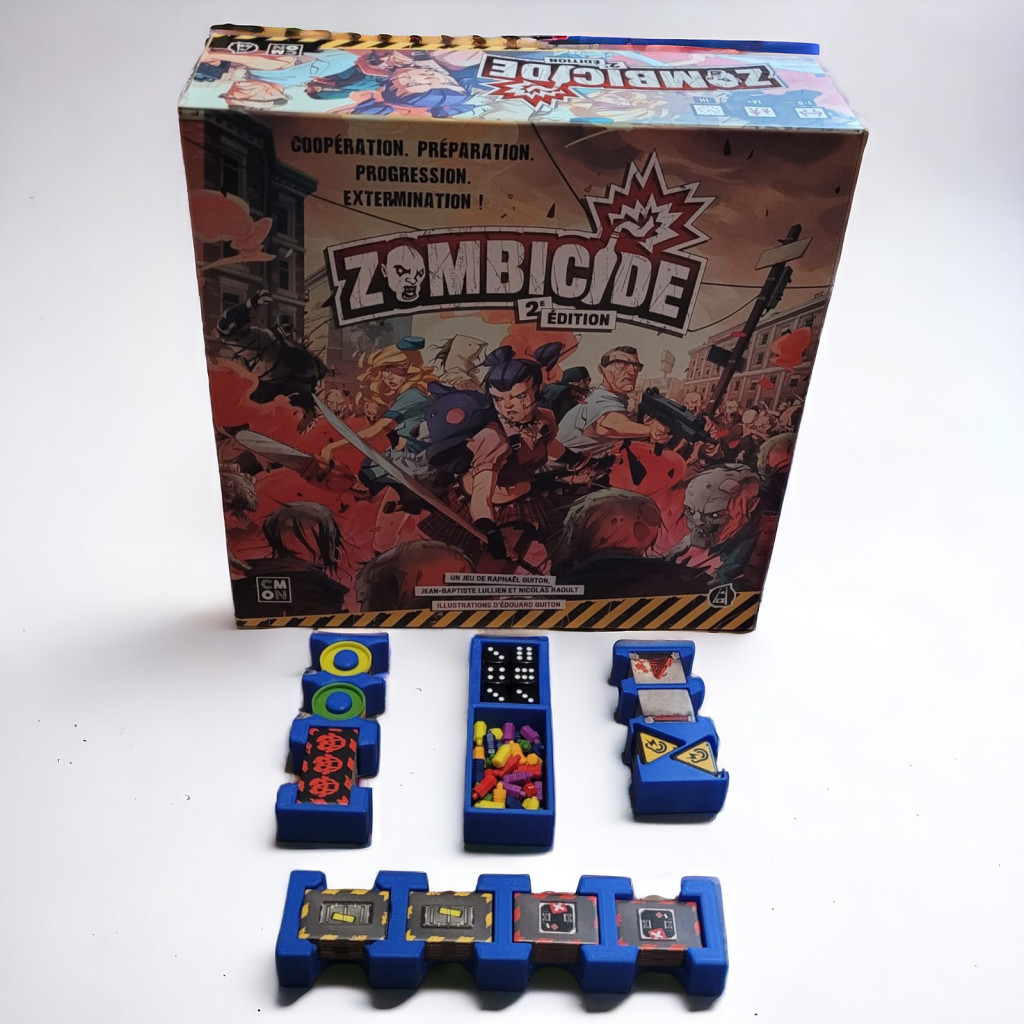 Zombicide 2ème édition - Rangement insert bleu compatible