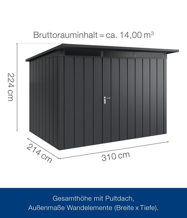 Hörmann Metallgerätehaus Juno JPD12 M-Sk
