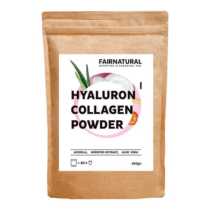 Fairnatural Kollagen Hyaluron + Vitamin C Pulver, 450 g