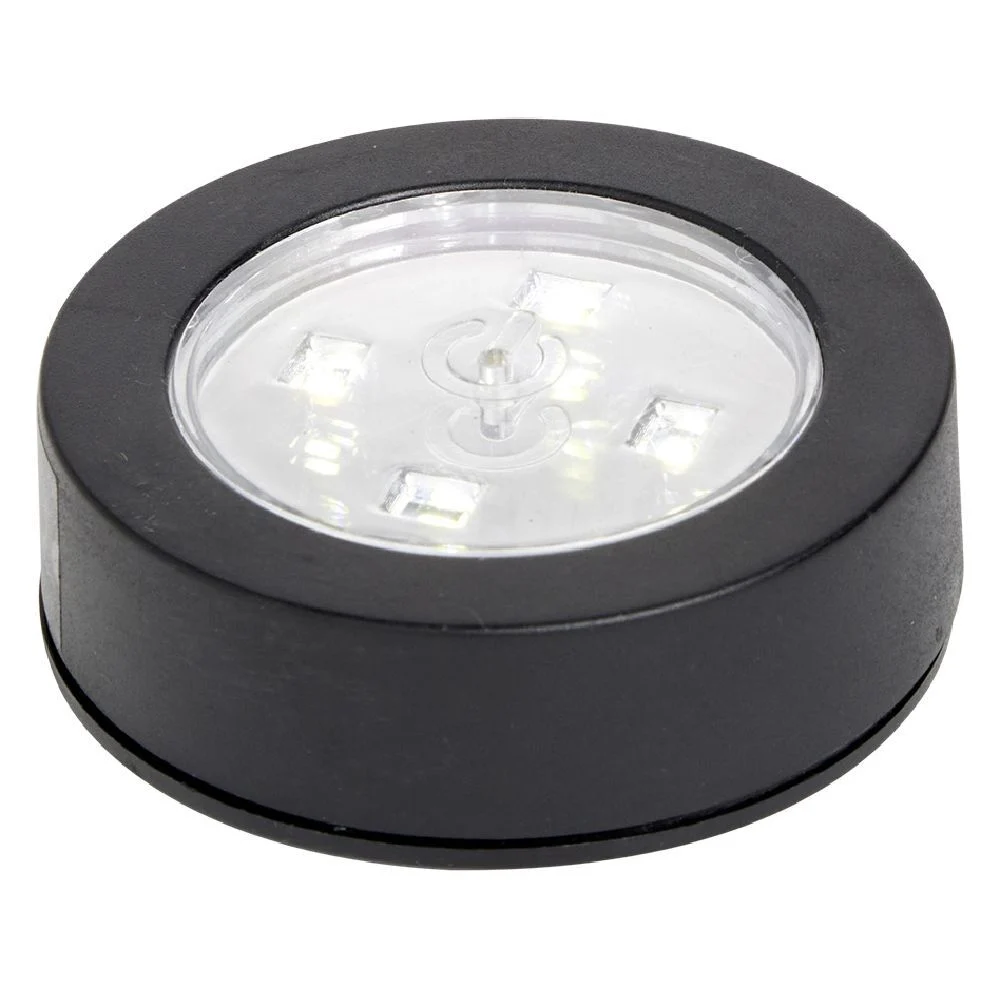 Lampe push 4 led - Ø7x2,4 cm