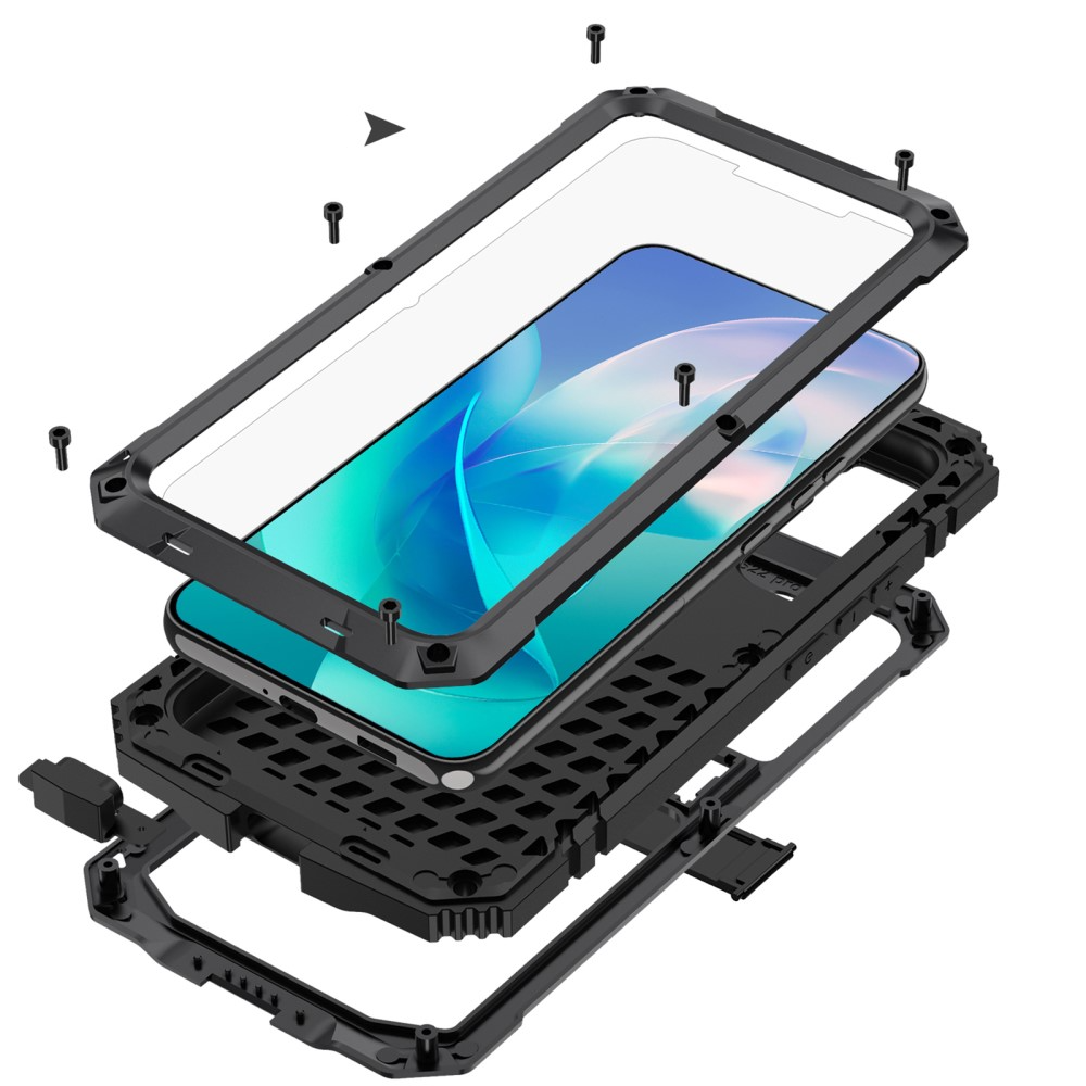 Samsung Galaxy S23 5G Hybrid Hardcase Hülle   Kickstand Aufsteller - Schwarz