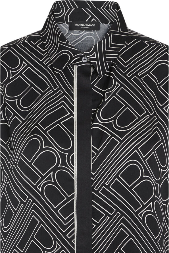 Bruuns Bazaar FloretBBAude shirt Dark logo print