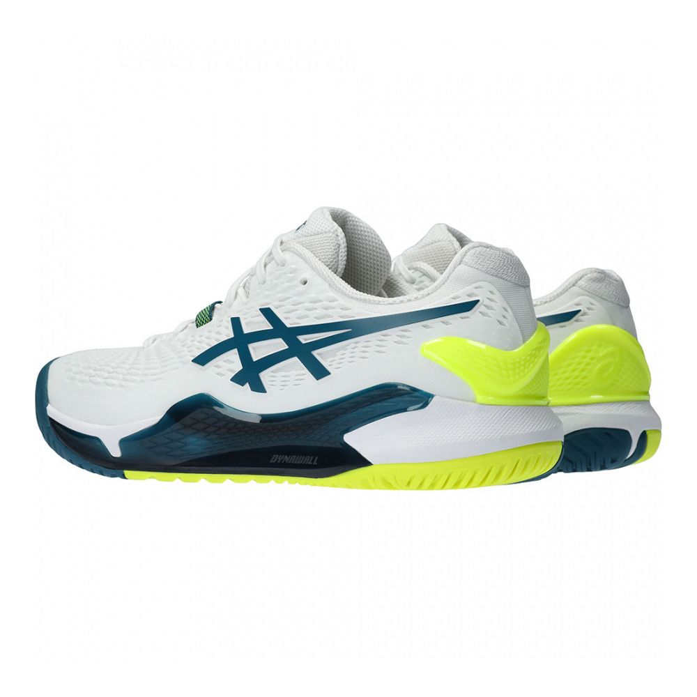 Asics GEL-RESOLUTION 9 - Chaussures de tennis Homme white/restful teal