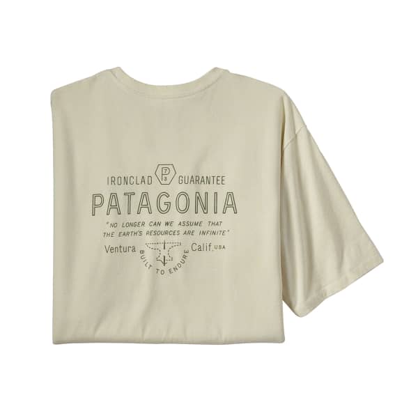 T-shirt PATAGONIA M'S FORGE MARK RESPONSIBILI-TEE BIRCH WHITE