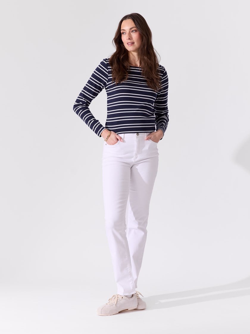 Sophia straight jeans Bright White