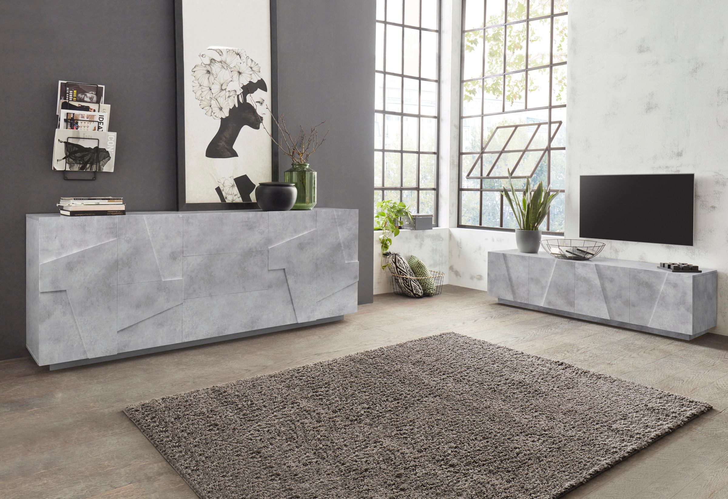 INOSIGN Sideboard »PING« Breite 224 cm