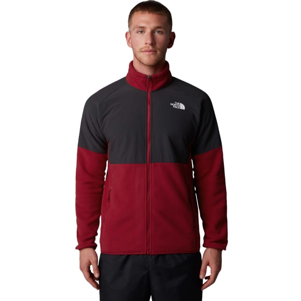 Sweat polaire randonnée THE NORTH FACE GLACIER HEAVYWEIGHT FULL ZIP GARNET RED/ASPHALT GREY