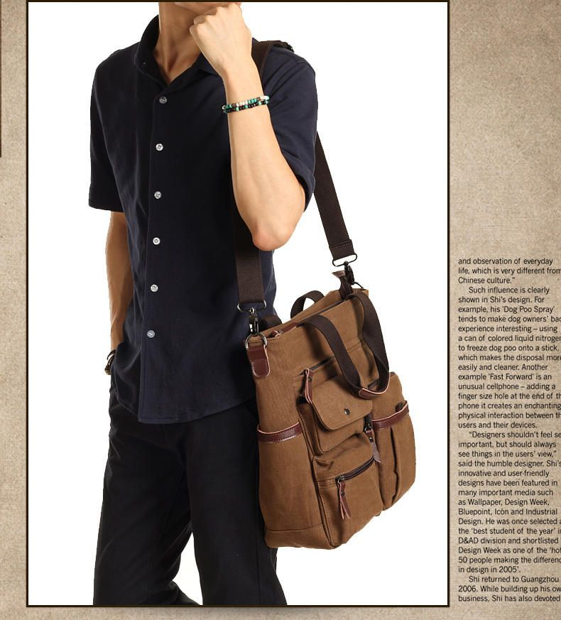 Moyyi - Tote Bag met meerdere zakken en riem