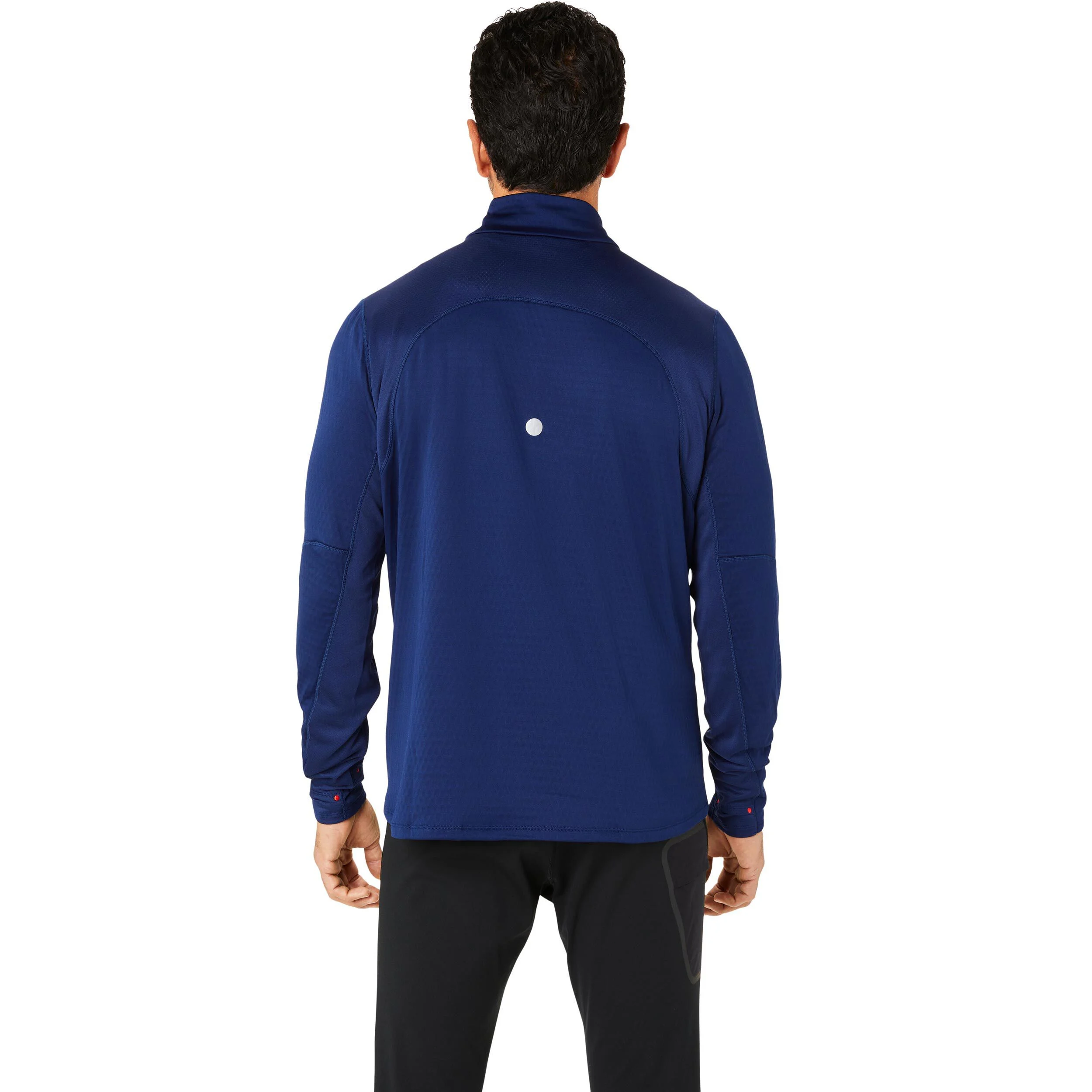ASICS Road Winter 1/2 Zip Maillot De Course Hommes - Bleu Foncé