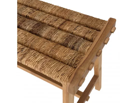 ALIDA - Banc 100x36cm assise en tissage d'abaca naturel