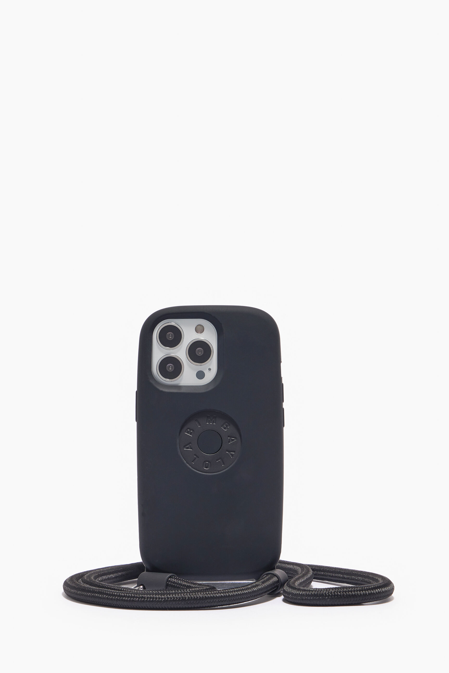 Capa preta com o logotipo para iPhone 13 Pro