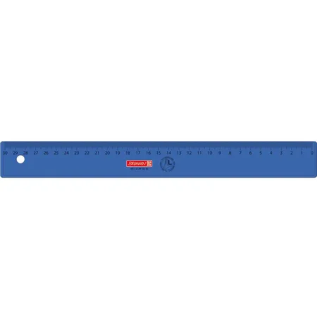 BRUNNEN Linkshänderlineal, 30cm, sortiert