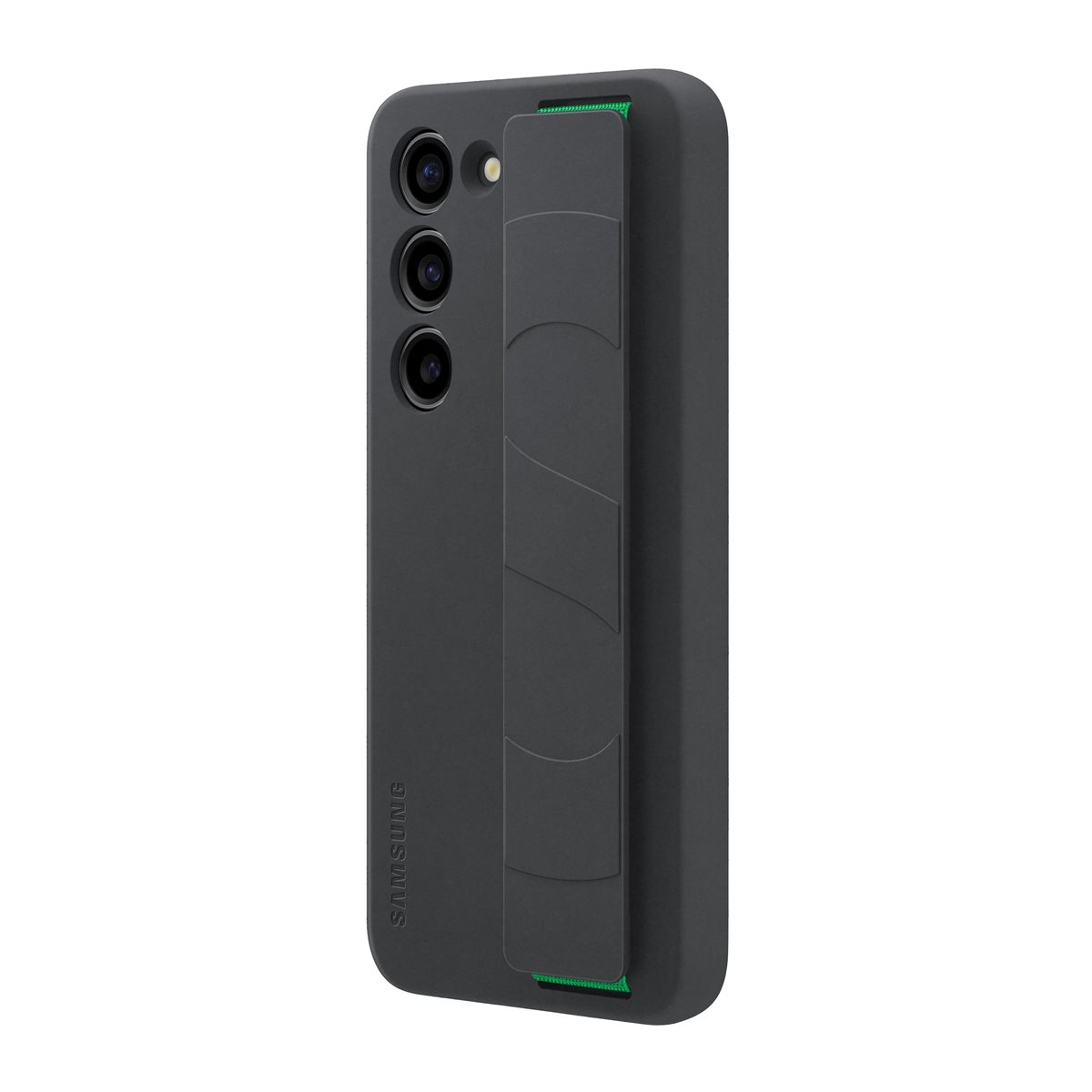Galaxy S23 5G Silikon Grip Cover Hülle (EF-GS911TBEGWW) - Schwarz / Grün