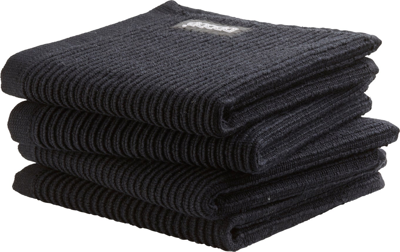 DDDDD vaatdoek Basic Clean zwart 30 x 30 cm