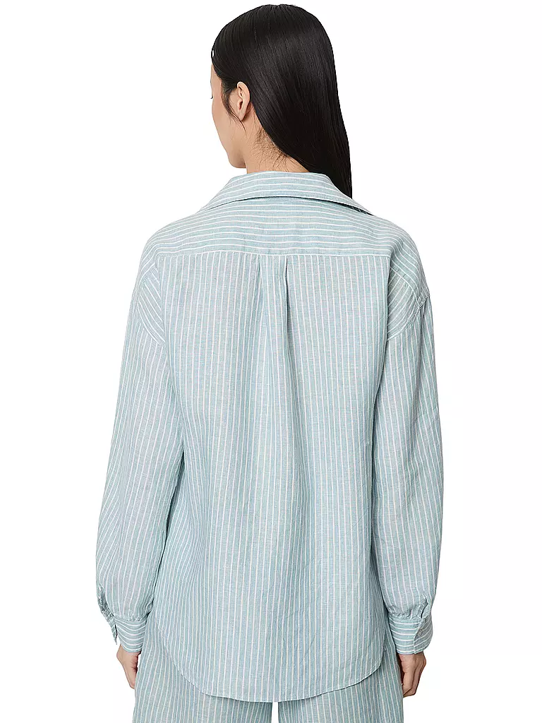 MARC O'POLO Leinenbluse  hellblau