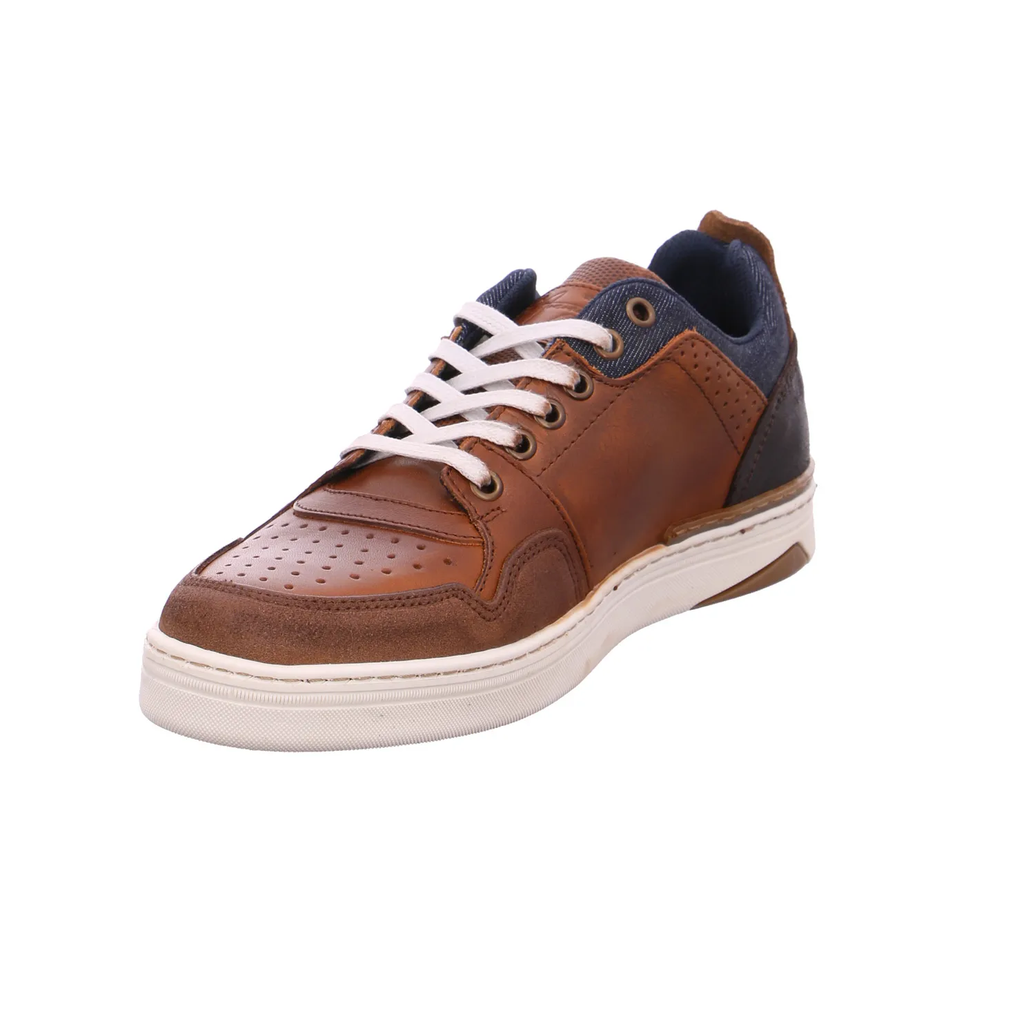 BULLBOXER Halbschuhe Sneaker Cognac Leder
