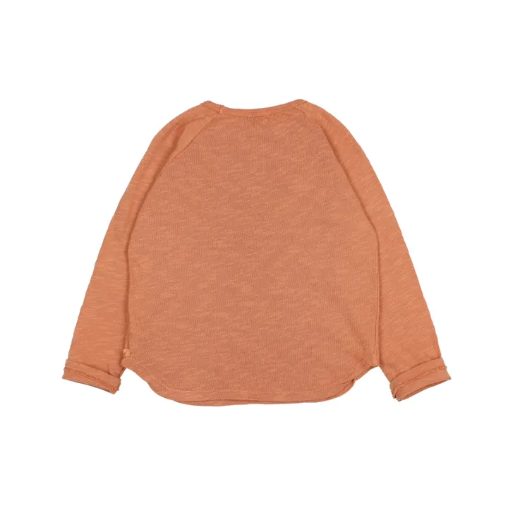 Búho T-Shirt Coton Bio Flammé Peace | Rouille