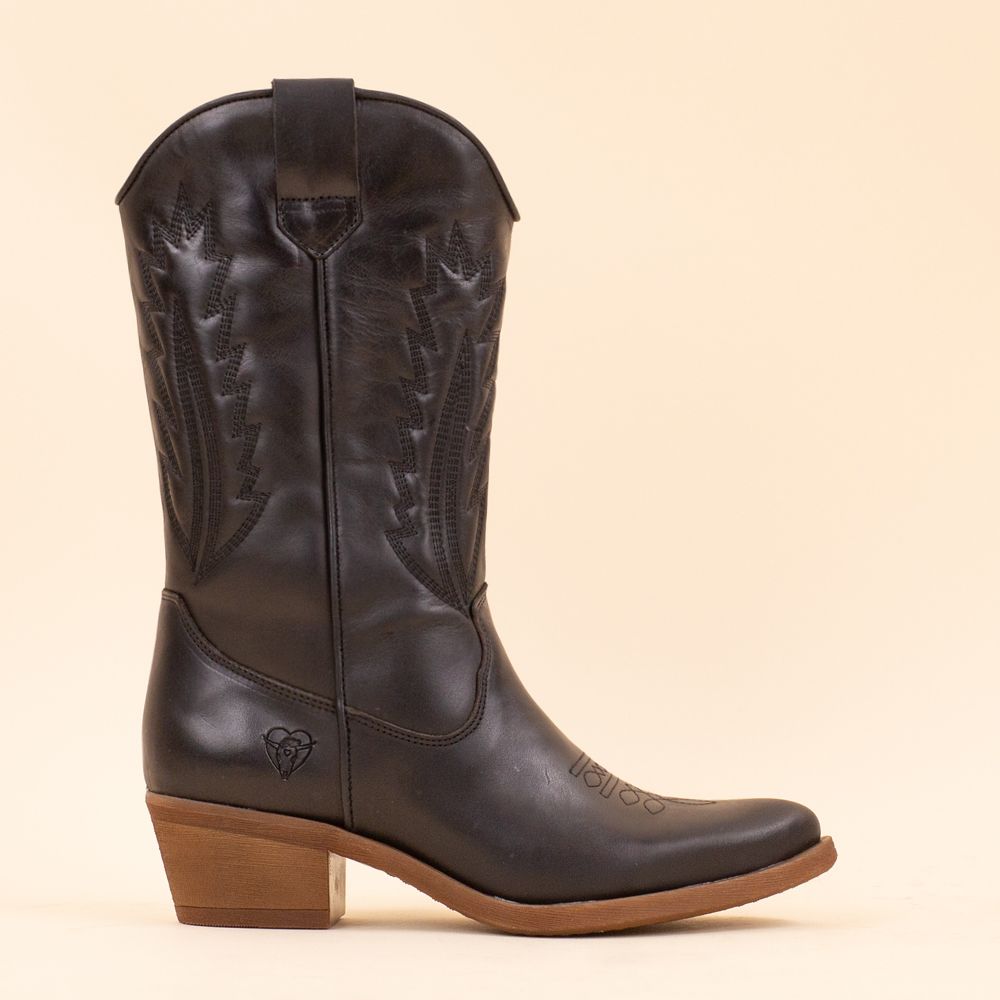 La Pintura cowboyboots Varsy zwart