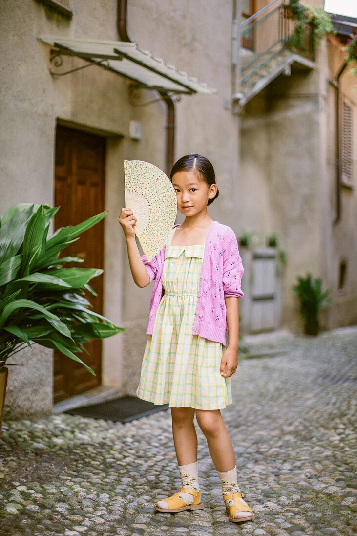WANDER & WONDER gele wander & wonder mini jurk fia dress