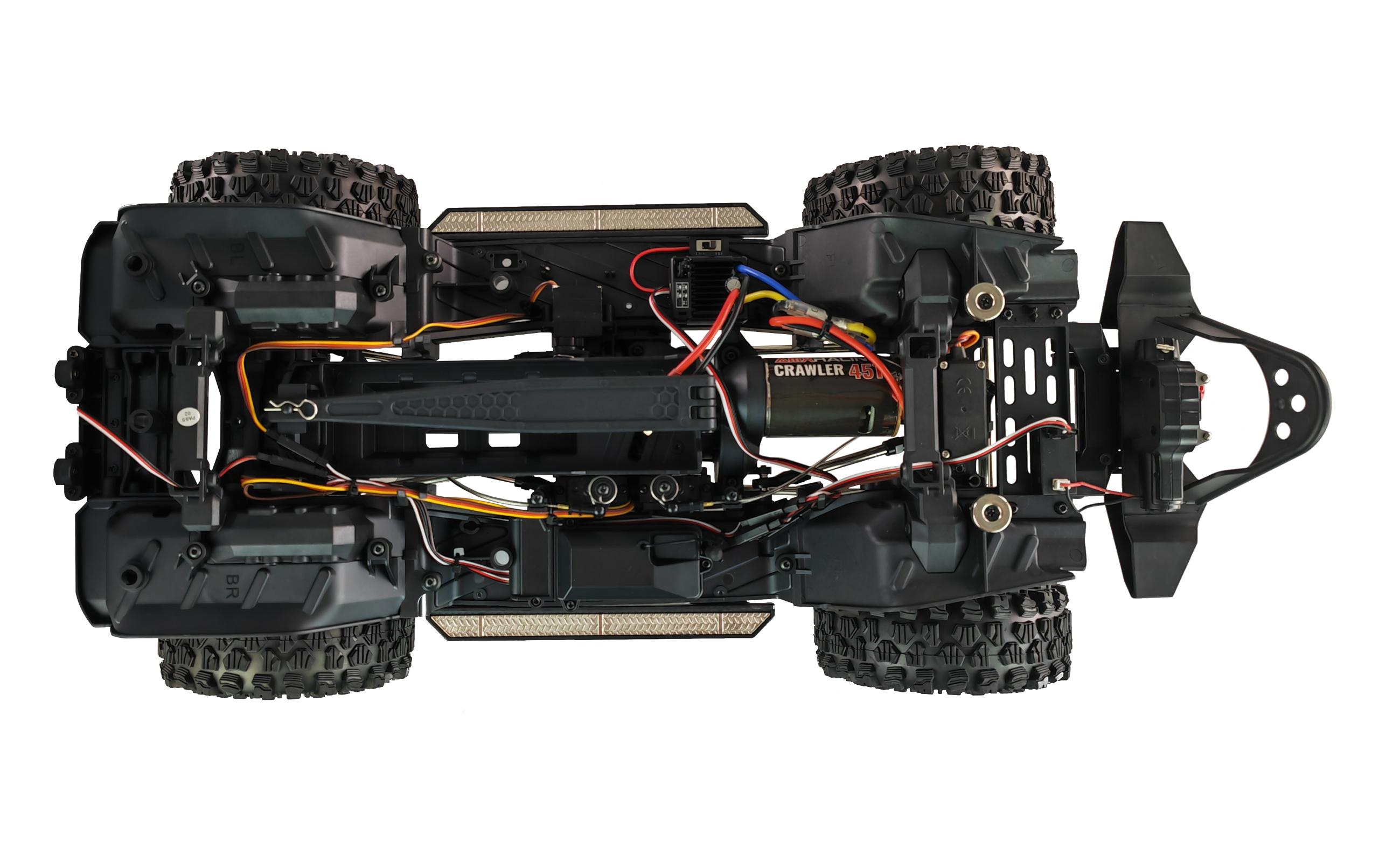 Scale Crawler AMXRock CT10 Crosstrail Rot, ARTR, 1:10<br>Rock Crawler mit Portalachsen, 2-Gang Getriebe und Differentialsperren