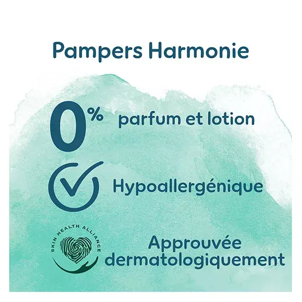 Pampers Couches Harmonie T5 (11-16 Kg) Avec Emballage Papier Recyclable