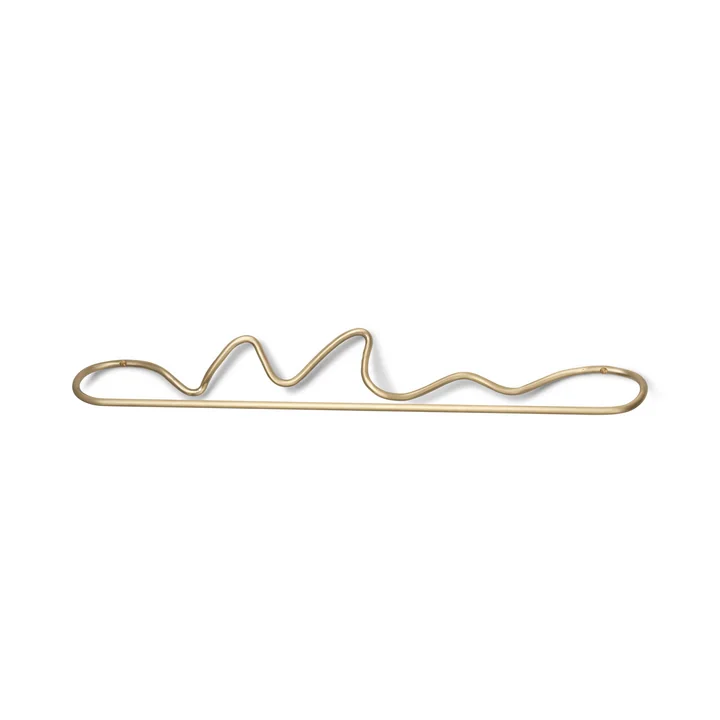 Ferm Living - Curvature Handtuchhalter, messing