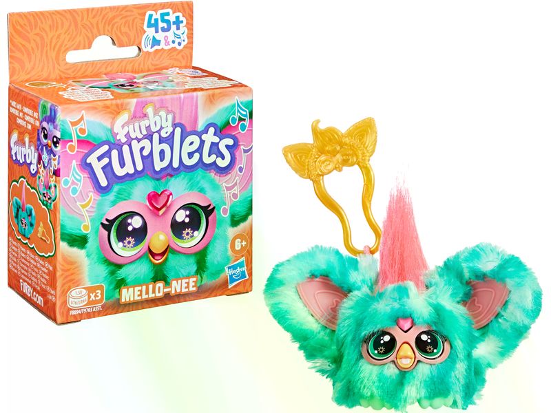 Furby Funktionsplüsch Furblets Mello-Nee Elektronisches Mini-Plüschtier