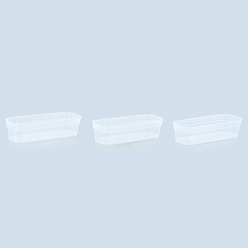 Lot de 3 corbeilles transparentes