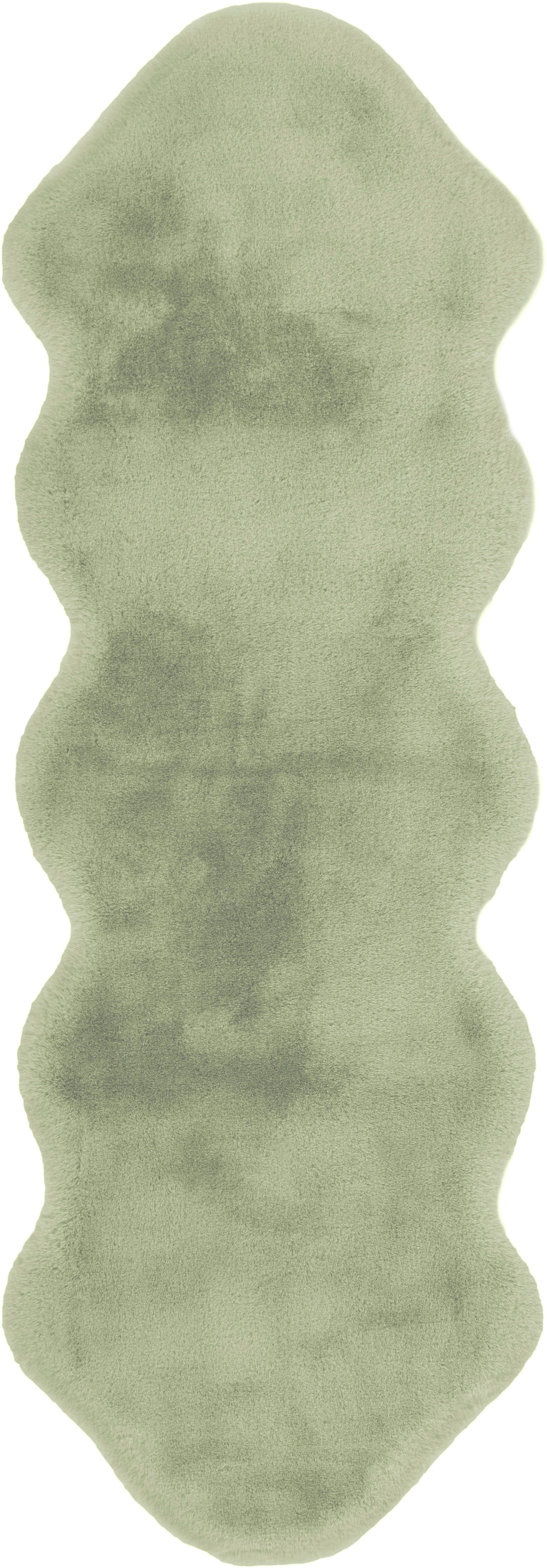 Arte Espina Fellteppich »Rabbit 300« fellförmig 35 mm Höhe Kunstfell, Kaninchenfell-Haptik, supersoft, ideal als Bettvorleger