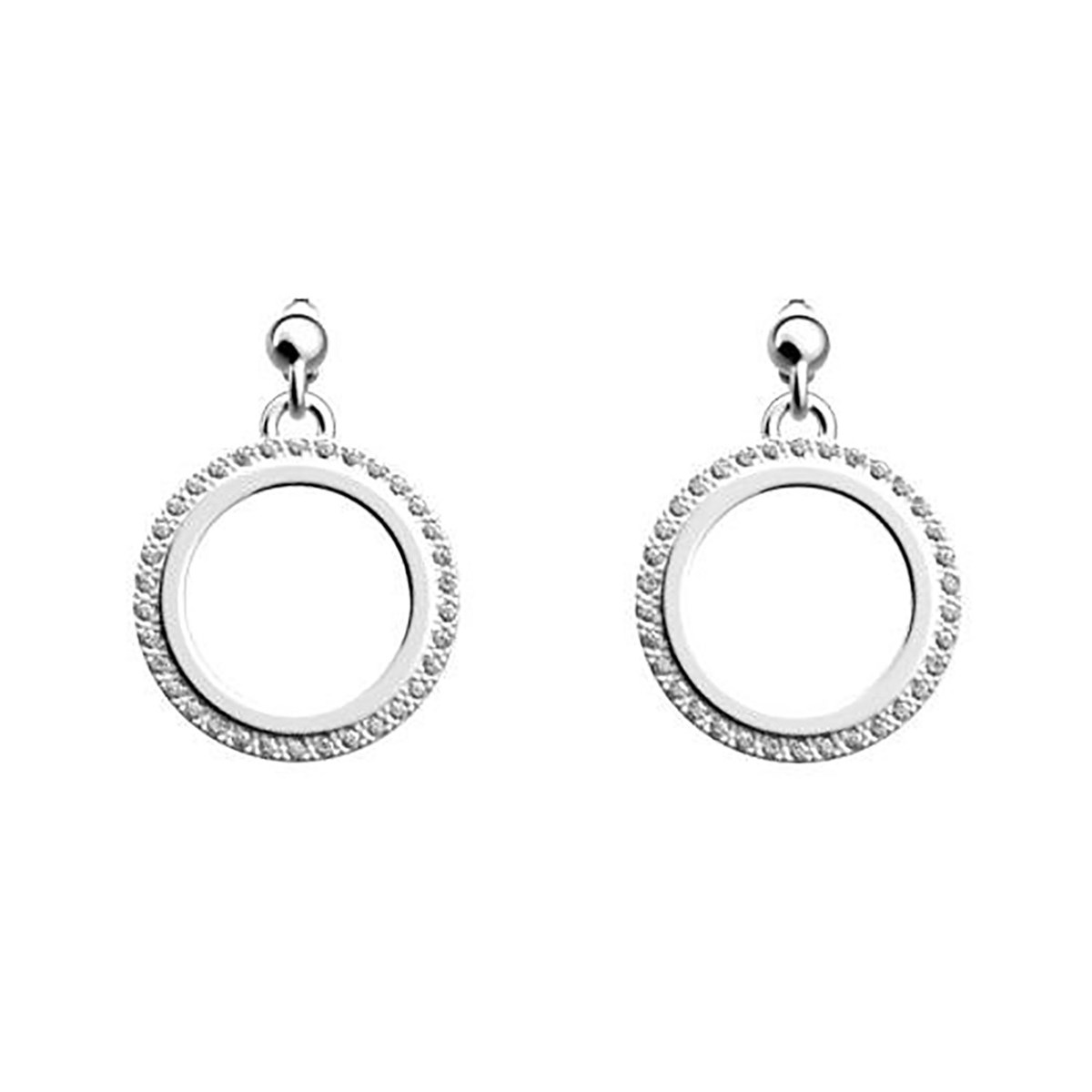 Boucles d'oreilles Les Georgettes Pure argentéescollection Les Précieuses 16mm