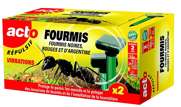 Lot 2 appareils répulsif ultrason fourmis vert Acto