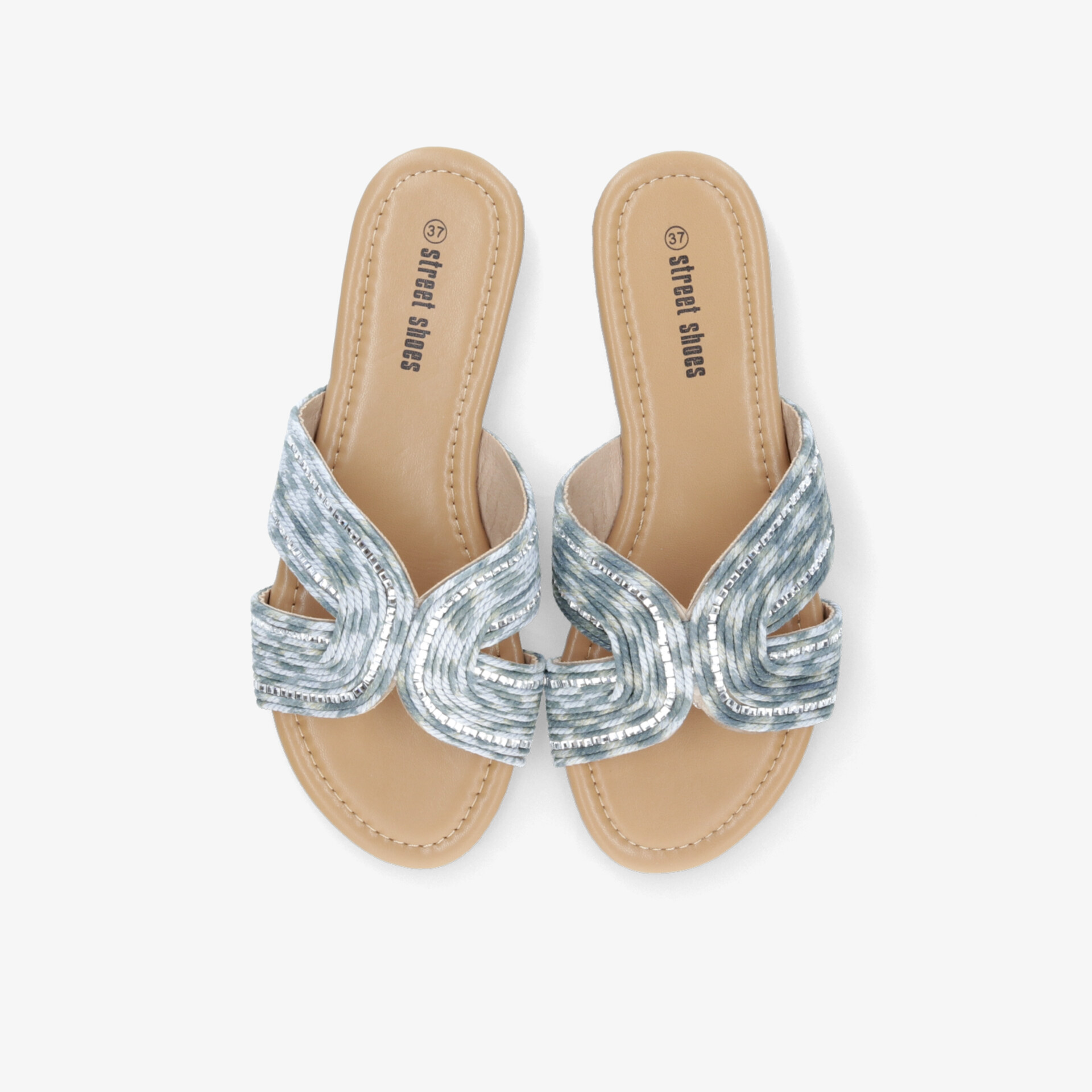 street shoes Damen Pantoletten blau